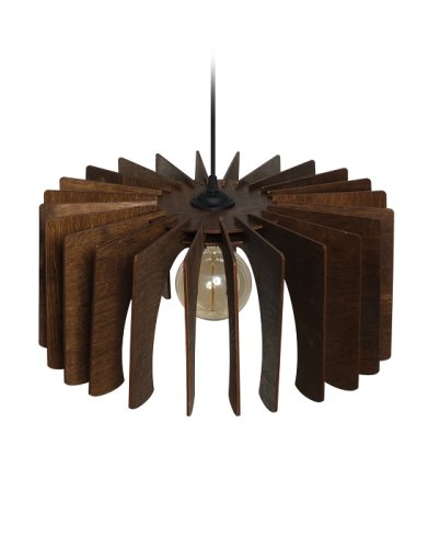 Светильник подвесной (Люстра) Мелодия Света "Грани" Грейт-Лофт 220В E27 Коричневый картинка 